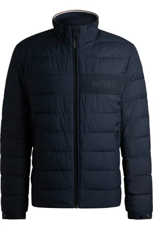 HUGO BOSS Jassen, Heren, Blauw, XL, Polyester, Outerwear Jas