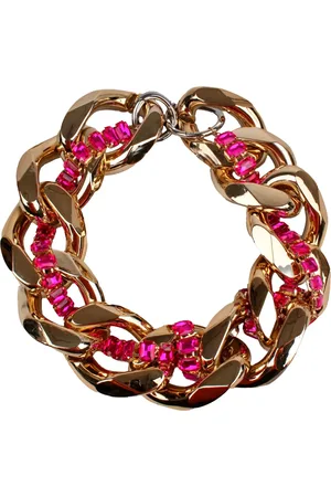 GIANLUCA CAPANNOLO Accessoires, Dames, Geel, ONE Size, Kristallen Ketting