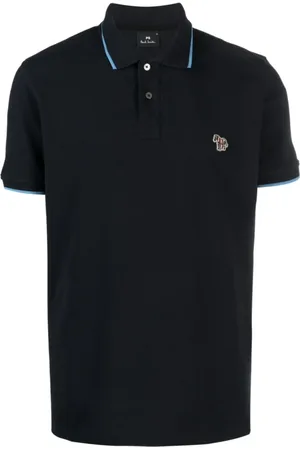 Paul Smith Tops, Heren, Blauw, 2Xl, Katoen, Polo Shirt met Geborduurd Logo