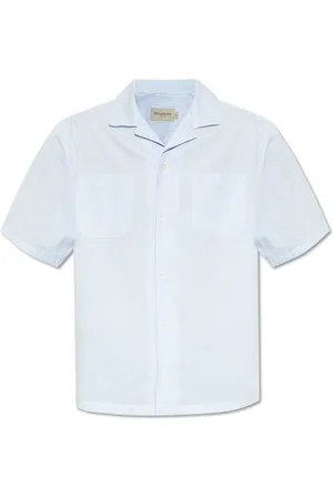 Paul & Shark Overhemden, Heren, Blauw, S, Katoen, Shirt met zakken