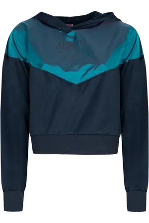 Juicy Couture Sweatshirts & Hoodies, Dames, Blauw, L, Katoen, Losvallend Trainingsshirt met Capuchon