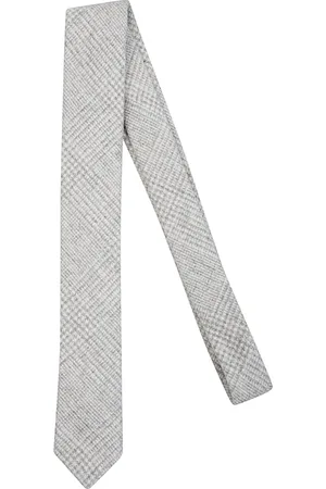 ELEVENTY Accessoires, Heren, Grijs, ONE Size, Wol, Alpaca Wollen Stropdas