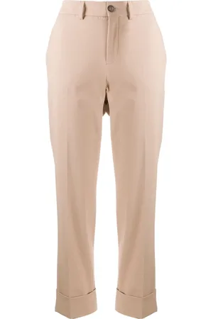 Incotex Broeken, Dames, , L, Cropped Straight-Leg Broek