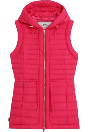 Woolrich Jassen, Dames, Roze, L, Polyester, Hibiscus Vest