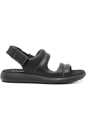 Timberland Schoenen, Dames, Zwart, 39 1/2 EU, Zwarte Platte Sandalen met Kruisband