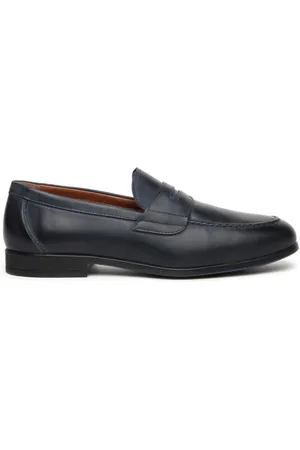 Nero Giardini Schoenen, Heren, Blauw, 44 EU, Blauwe leren heren loafers