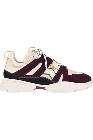 Isabel Marant Schoenen, Heren, Rood, 44 EU, Leer, Neopreen Sneakers met Leren Details