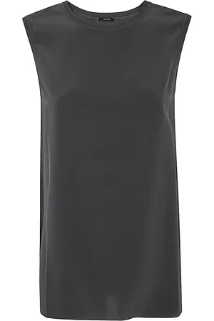 Joseph Tops, Dames, Grijs, L, Zijden Crêpe Blouse