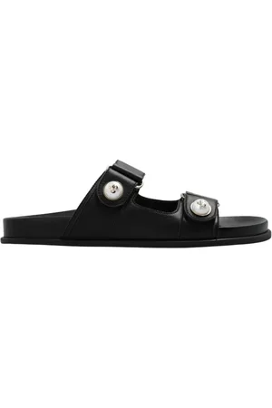 Jimmy Choo Schoenen, Dames, Zwart, 38 EU, Leer, Fayence Sandaal