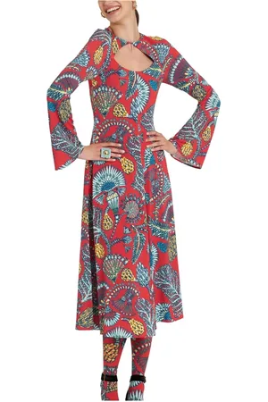 La DoubleJ Kleedjes, Dames, Rood, L, Farfalla Jurk