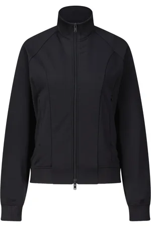 Y-3 Sweatshirts & Hoodies, Dames, Zwart, M, Katoen, Sportief Sweatjack