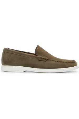 HUGO BOSS Schoenen, Heren, Groen, 42 EU, Leer, Loafers