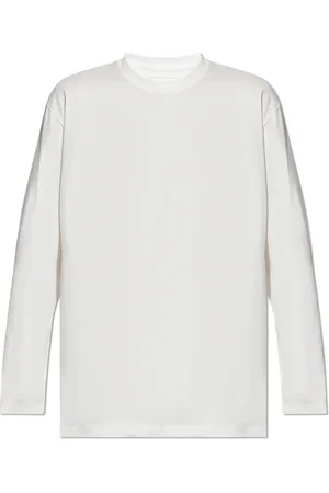 Y-3 Tops, Heren, Wit, XL, Katoen, T-shirt met lange mouwen