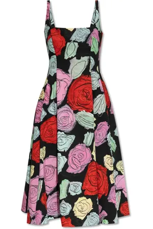 Marni Kleedjes, Dames, Veelkleurig, S, Katoen, Bloemenpatroon jurk