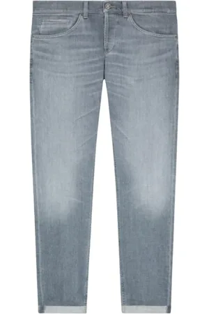 Dondup Jeans, Heren, Grijs, W36, Katoen, Biologische katoenen broek