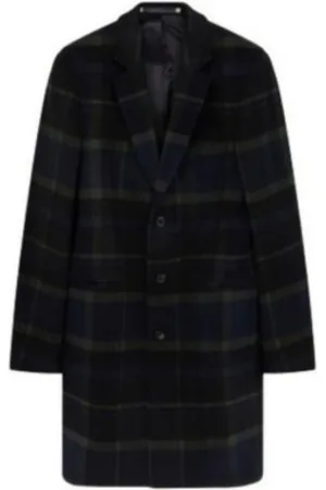 Paul Smith Mantels, Heren, Zwart, L, Wol, Simple Jas met Knopen