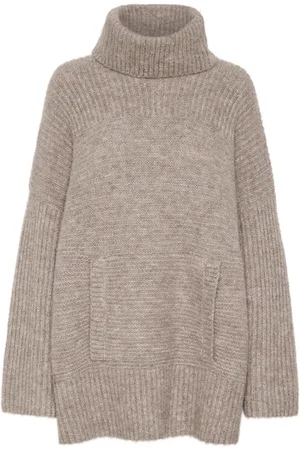 Part Two Truien, Dames, Bruin, S, Cozy Knit Sweater