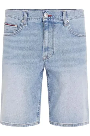 Tommy Hilfiger Korte broeken, Heren, Blauw, W33, Denim, Denim Shorts