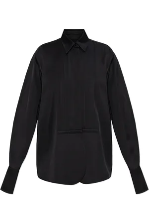 Jil Sander Blouses & Shirts, Dames, Zwart, M, Shirt met zijden details