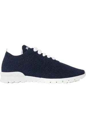 Kiton Schoenen, Dames, Blauw, 37 EU, Kasjmier, Cashmere Sneakers Donkerblauw Knit