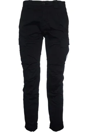 C.P. Company Broeken, Heren, Zwart, M, Katoen, Zwarte Cargo Broek Stijlvolle Keuze Casual Uitstapjes