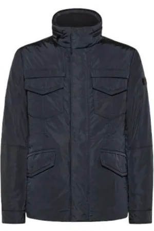 Peuterey Jassen, Heren, Blauw, M, Gestreept Herenjack