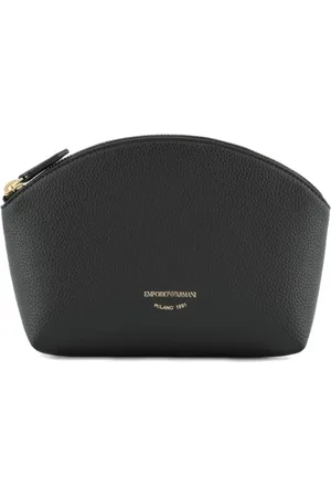 Emporio Armani Accessoires, Dames, Zwart, ONE Size, Stijlvolle Kaarthouder Beauty Case Zwart