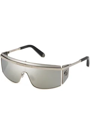 Philipp Plein Accessoires, Dames, Grijs, ONE Size, Nylon, Zonnebril
