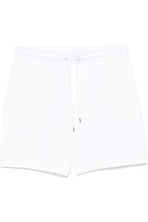 Michael Kors Korte broeken, Heren, Wit, XL, Witte Shorts met Trekkoord Tailleband