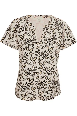 Part Two Tops, Dames, Veelkleurig, M, Katoen, Craft Leaf T-Shirt