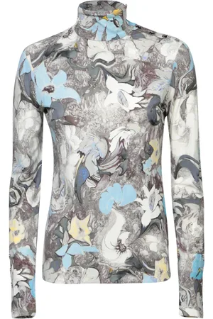 Tory Burch Tops, Dames, Veelkleurig, S, Floral Pattern Sweater Multi Aw 24