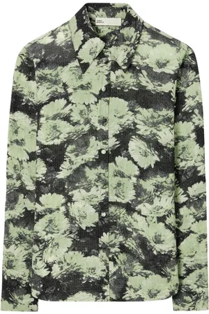 Tory Burch Blouses & Shirts, Dames, Groen, M, Geprint overhemd