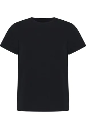 Khaite Tops, Dames, Zwart, L, Katoen, Samson T-Shirt