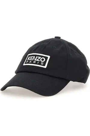 Kenzo Accessoires, Heren, Zwart, ONE Size, Katoen, Baseball Katoenen Pet met Tijgerdesign