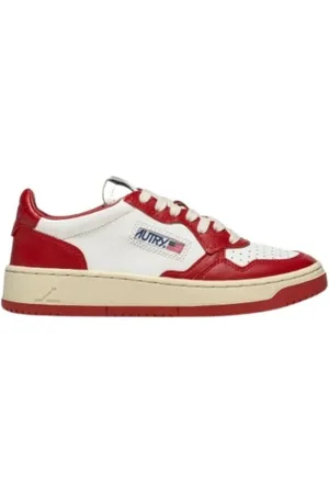 Autry Schoenen, Dames, Rood, 39 EU, Katoen, Medalist Lage Sneakers