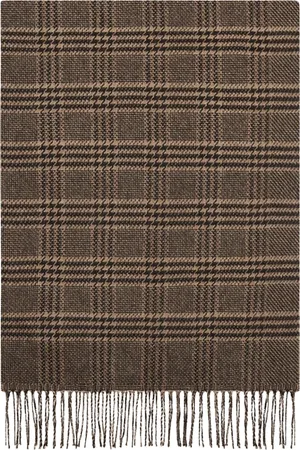 Kiton Accessoires, Dames, Veelkleurig, ONE Size, Kasjmier, Luxueuze Glen Plaid Zijde Kasjmier Sjaal