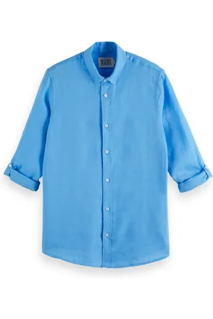 Scotch&Soda Overhemden, Heren, Blauw, XL, Casual Overhemd