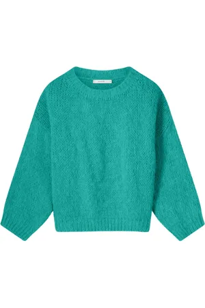 Summum Woman Truien, Dames, Groen, L, Alpaca Blend Gebreide Trui