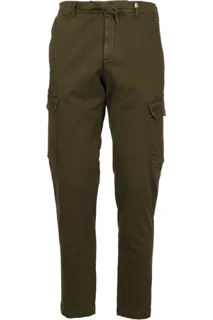 MYTHS Broeken, Heren, Groen, L, Stijlvolle Gabardine Veters Jas