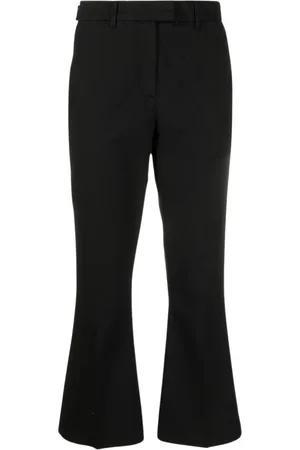 Jacob Cohen Broeken, Dames, Zwart, L, Katoen, Katoenen broek met interne details