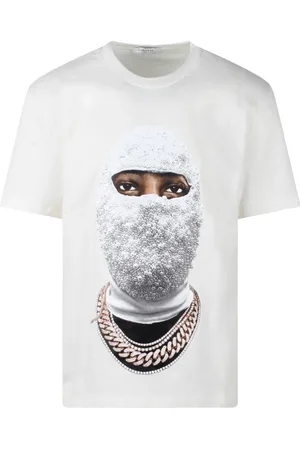 Ih Nom Uh Nit Tops, Heren, Wit, XL, Katoen, Maskerprint Grafisch T-shirt