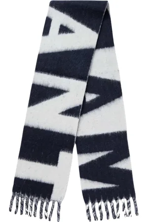 Isabel Marant Accessoires, Heren, Blauw, ONE Size, Wol, Gradient Alpaca Wool Scarf