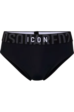 Dsquared2 Ondergoed, Heren, Zwart, XL, Zwart Zee Kleding Elastisch Logo