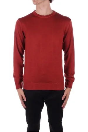 Woolrich Truien, Heren, Bruin, M, Wol, Bruine Trui met Logo aan de Voorkant