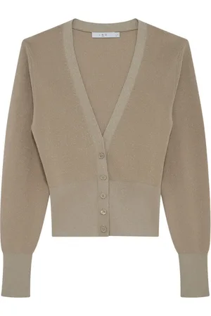 IRO Truien, Dames, , S, V-hals Cardigan met Parelknopen