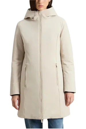 Woolrich Mantels, Dames, , S, Leer, Tech Softshell Waterproof Parka