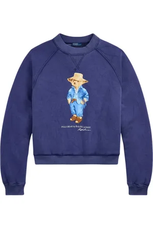 Ralph Lauren Sweatshirts & Hoodies, Dames, Blauw, S, Katoen, Stijlvol Sweatshirt