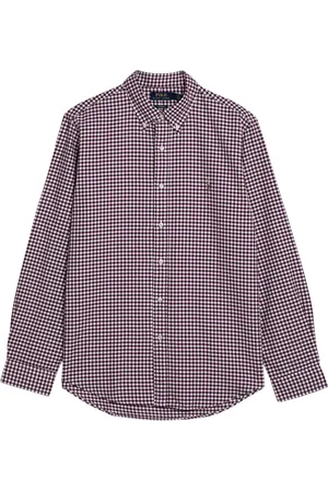 Ralph Lauren Overhemden, Heren, Bruin, S, Katoen, Shirt met lange mouwen