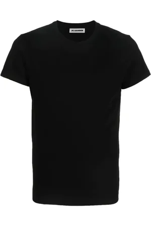 Jil Sander Tops, Heren, Zwart, L, Katoen, T-shirt