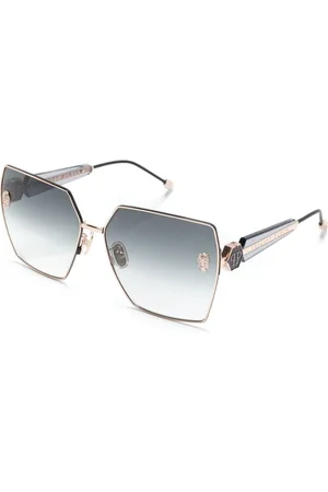 Philipp Plein Accessoires, Dames, Geel, 64 MM, Zonnebril